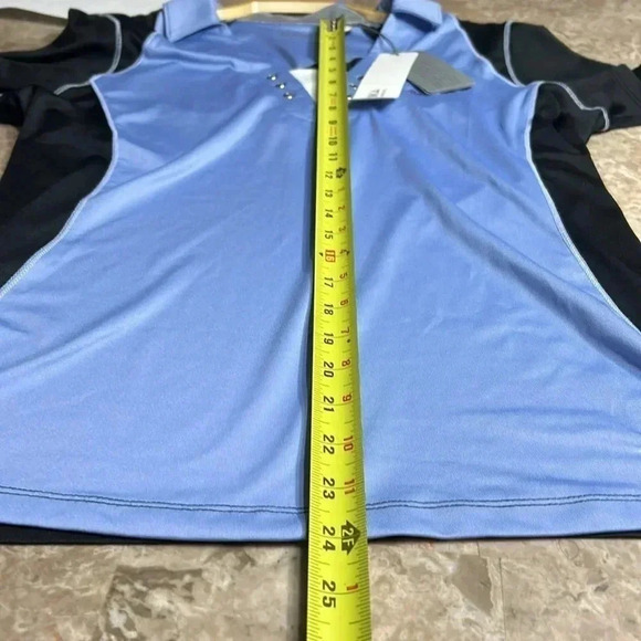 Polo golf shirt,activewear,women Blue two tone,fitted,quality,activewear,sporty - Picture 11 of 11